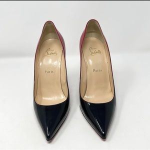 Christian Louboutin Pigalle Follies 100 Patent Leather Degrade Pump Shoes
